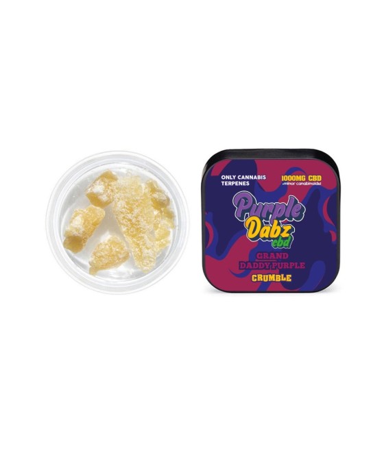 Buy Purple Dabz CBD Crumble - 1000mg Grand Daddy Purple