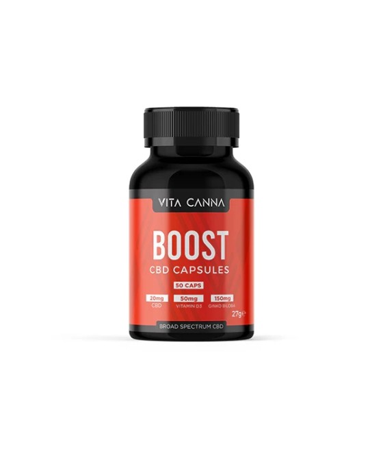 Vita Canna 1000mg Broad Spectrum Functional CBD Vegan Capsules - 50 Caps