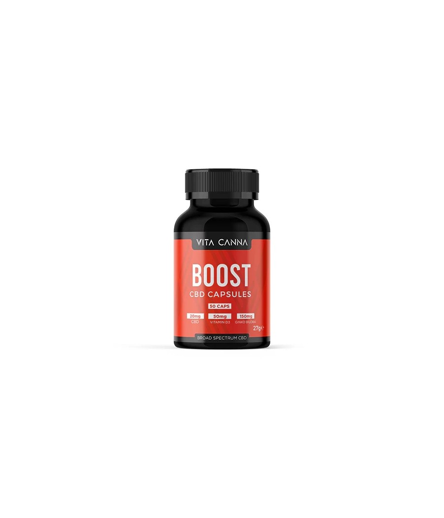 Vita Canna 1000mg Broad Spectrum Functional CBD Vegan Capsules - 50 Caps