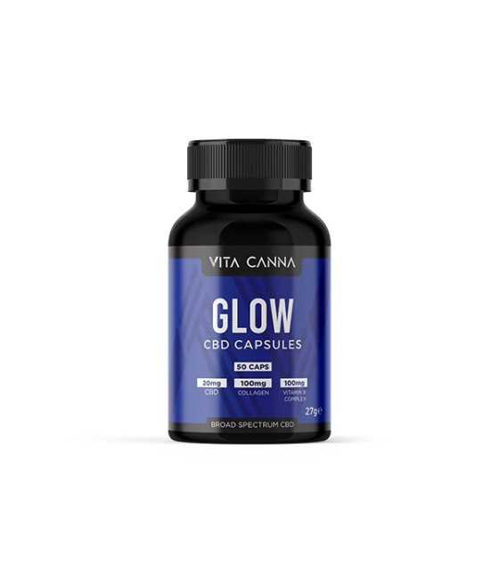 Vita Canna 1000mg Broad Spectrum Functional CBD Vegan Capsules - 50 Caps