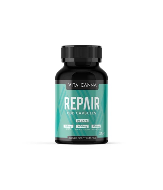 Vita Canna 1000mg Broad Spectrum Functional CBD Vegan Capsules - 50 Caps