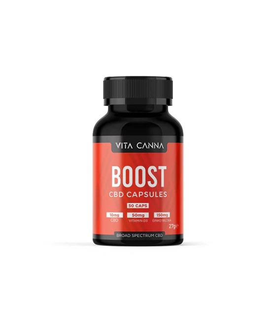 Vita Canna 500mg Broad Spectrum Functional CBD Vegan Capsules - 50 Caps