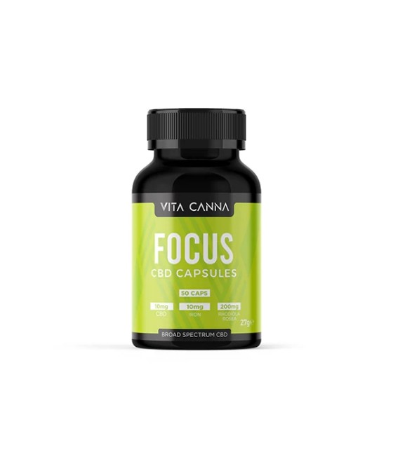 Vita Canna 500mg Broad Spectrum Functional CBD Vegan Capsules - 50 Caps