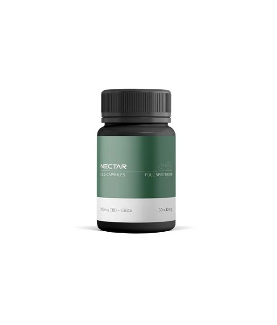 Nectar 300mg Full Spectrum CBD + CBDa Capsules - 30 Caps