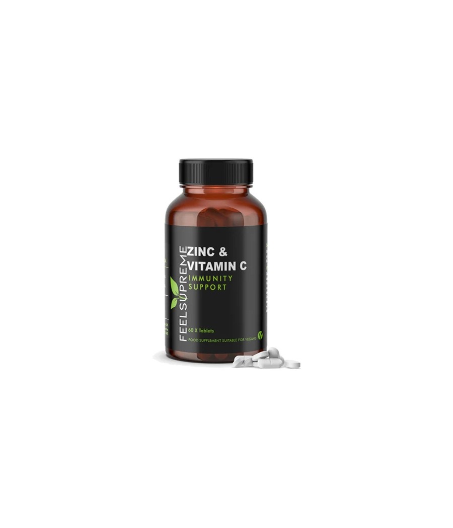 Feel Supreme 7200mg Zinc With Vitamin C Tablets - 60 Tabs