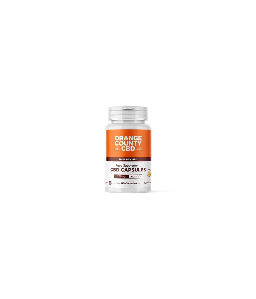 Orange County CBD 900mg Full Spectrum CBD Capsules - 60 Caps