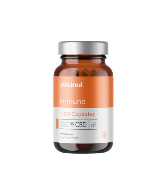 Elixinol 300mg CBD Immune Capsules - 30 Caps