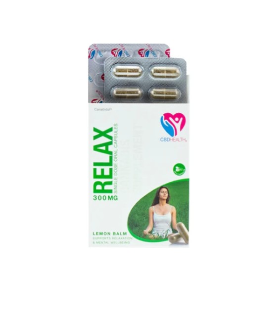 CBD by British Cannabis 300mg CBD Oral Capsules 30 Caps - Relax