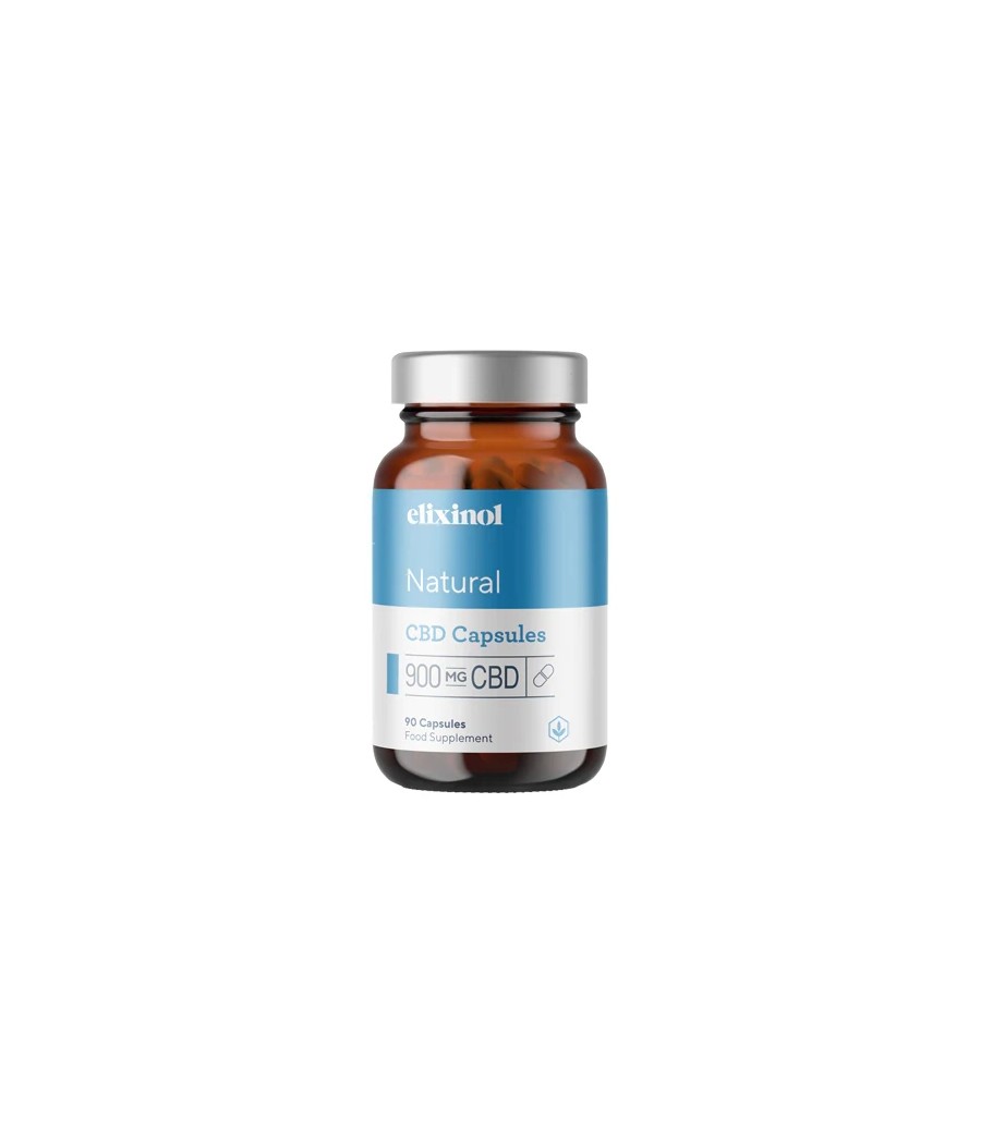 Elixinol 900mg CBD Natural Hemp Capsules - 90 Caps