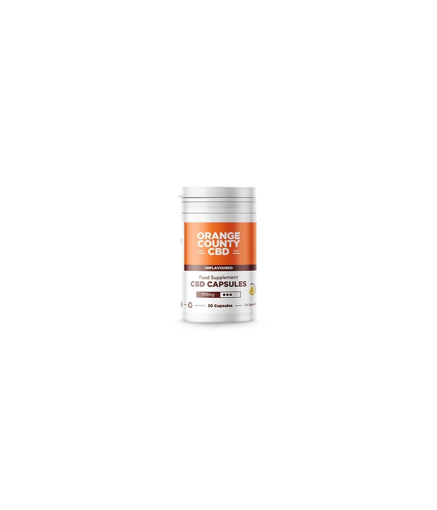 Orange County CBD 900mg Full Spectrum CBD Capsules - 30 Caps