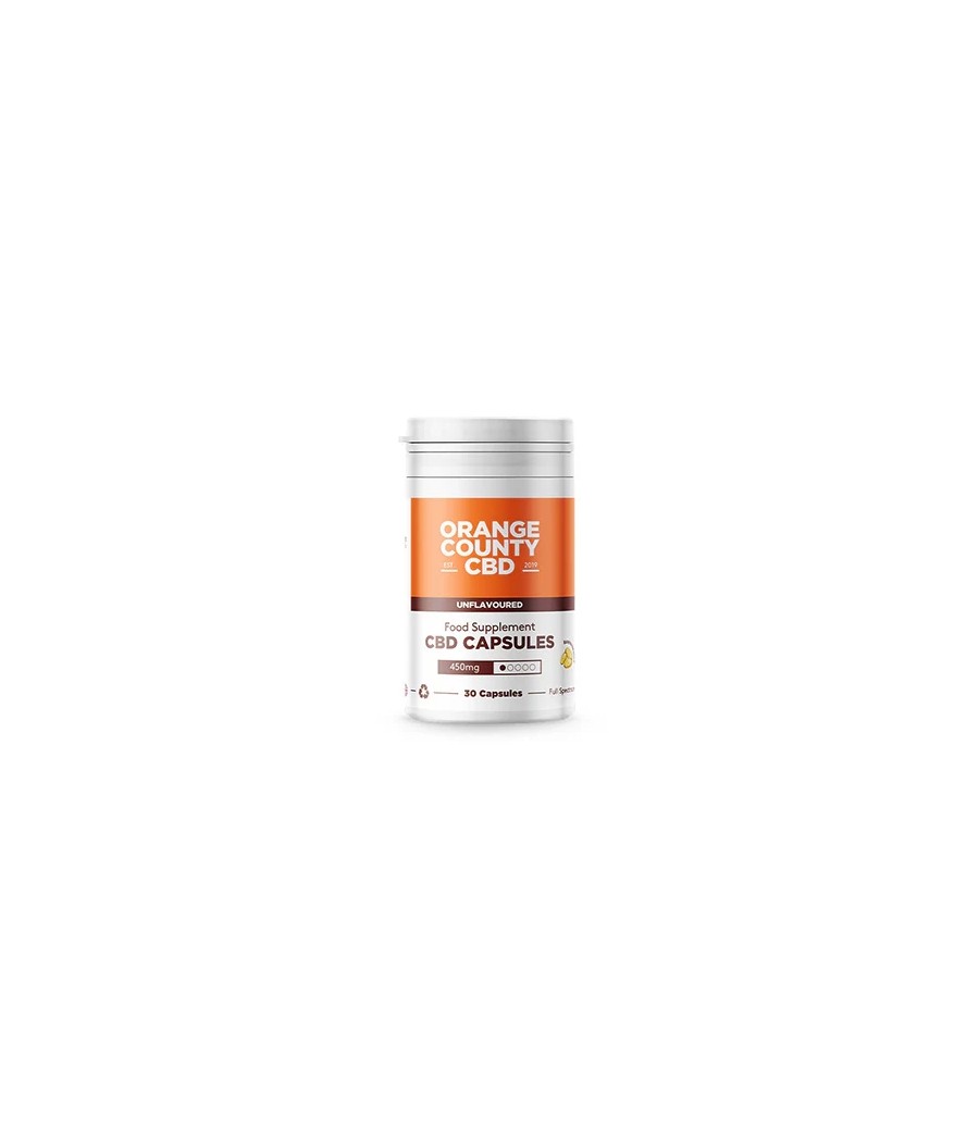 Orange County CBD 450mg Full Spectrum CBD Capsules - 30 Caps