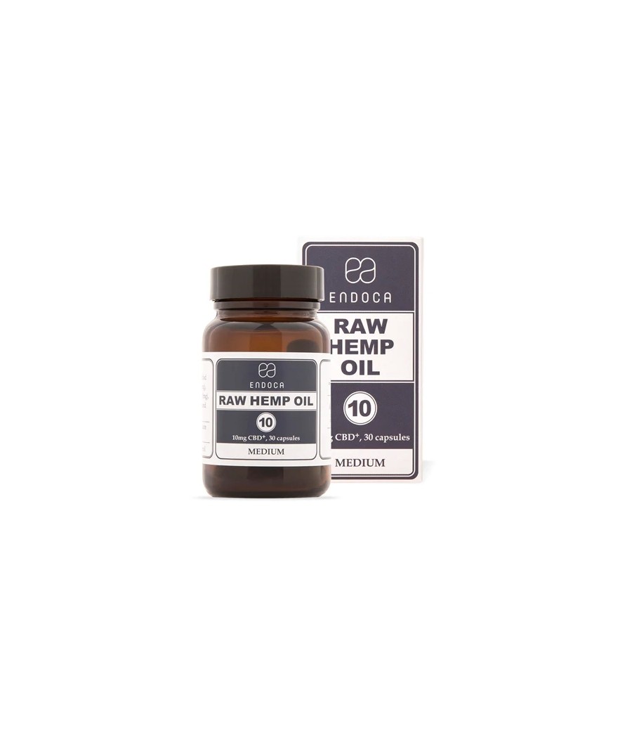 Endoca 300mg CBD+CBDa Capsules Raw Hemp Oil - 30 Caps