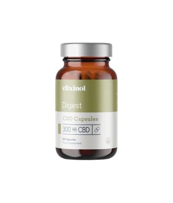 Elixinol 300mg CBD Digest Capsules - 30 Caps