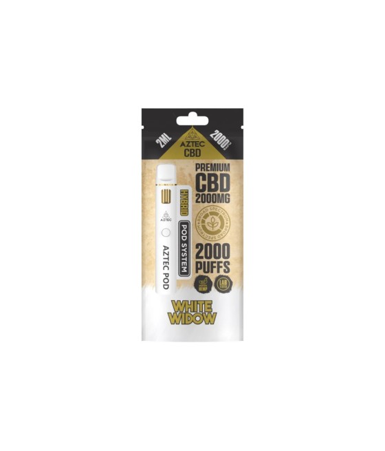 Aztec CBD 2000mg Broad Spectrum Starter Pro Pod Vape Kit 2000 Puffs