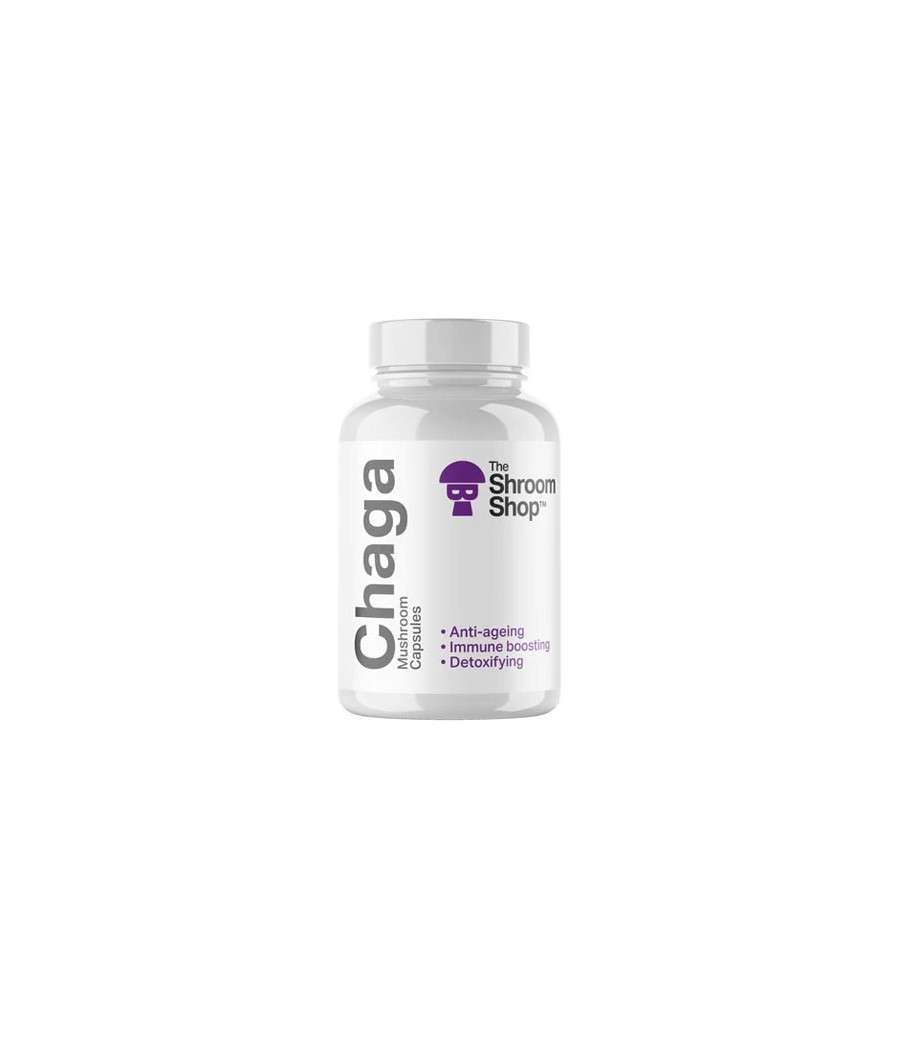 The Shroom Shop Chaga Mushroom 45000mg Capsules - 90 Caps The Shroom Shop Chaga Mushroom 45000mg Capsules - 90 Caps