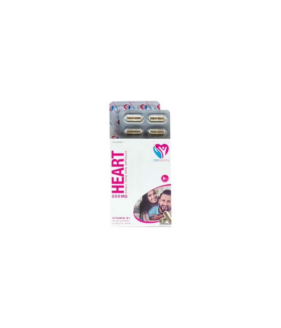 CBD by British Cannabis 300mg CBD Oral Capsules 30 Caps - Heart CBD by British Cannabis 300mg CBD Oral Capsules 30 Caps - Heart