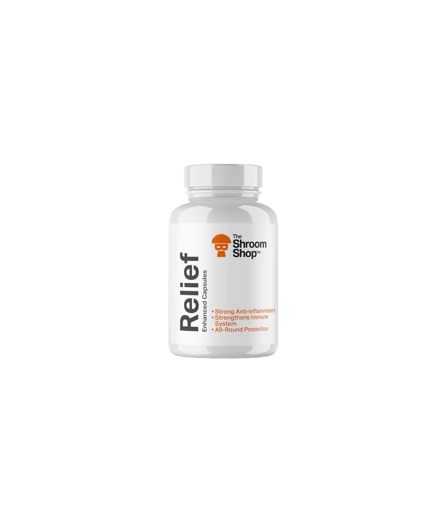 The Shroom Shop Enhanced Relief 67500mg Capsules - 90 Caps The Shroom Shop Enhanced Relief 67500mg Capsules - 90 Caps