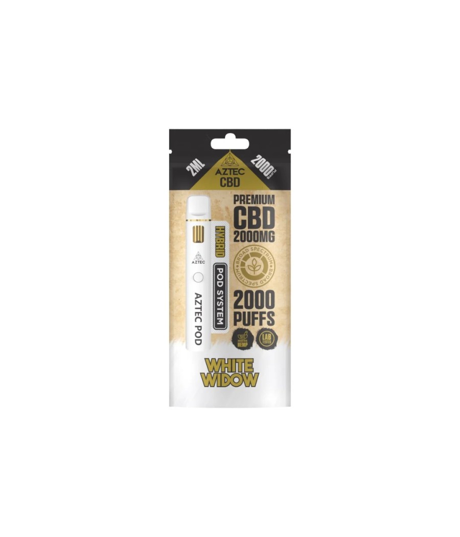 Aztec CBD 2000mg Broad Spectrum Starter Pro Pod Vape Kit 2000 Puffs