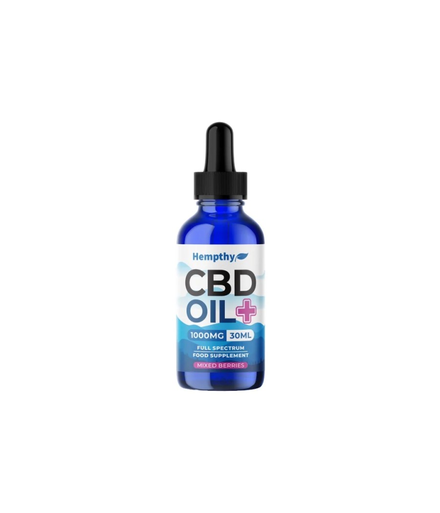 Hempthy 1000mg CBD Oil Full Spectrum Food Supplement Mixed Berries - 30ml Hempthy 1000mg CBD Oil Full Spectrum Food Supplement Mixed Berries - 30ml