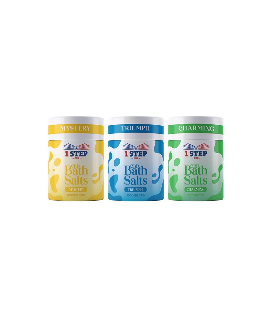 1 Step CBD 1000mg CBD Bath Salts - 500g (BUY 1 GET 1 FREE) 1 Step CBD 1000mg CBD Bath Salts - 500g (BUY 1 GET 1 FREE)