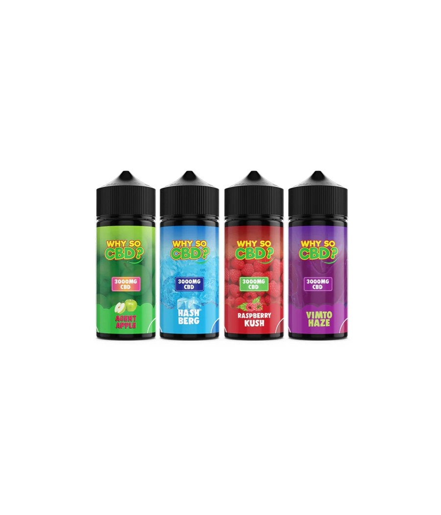 Why So CBD? 3000mg Full Spectrum CBD E-liquid 120ml Why So CBD? 3000mg Full Spectrum CBD E-liquid 120ml