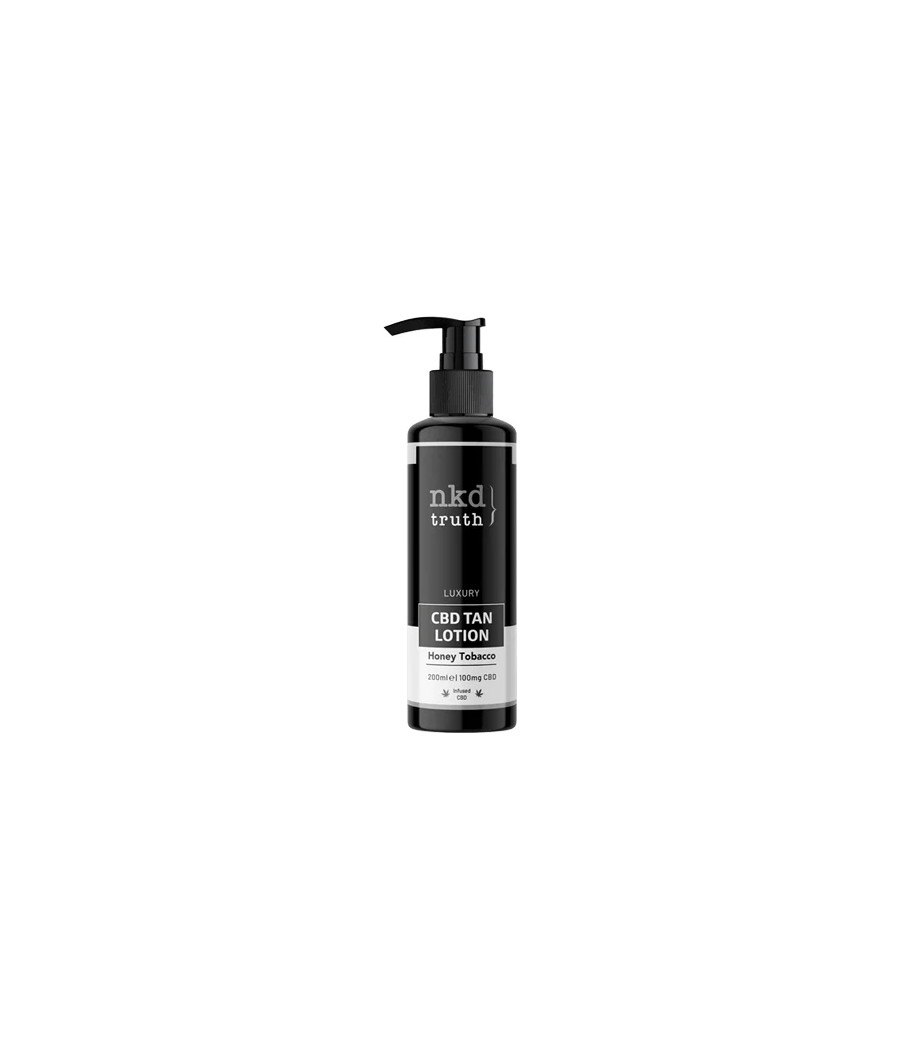 NKD Truth 100mg CBD Honey Tobacco Tan Lotion - 200ml NKD Truth 100mg CBD Honey Tobacco Tan Lotion - 200ml
