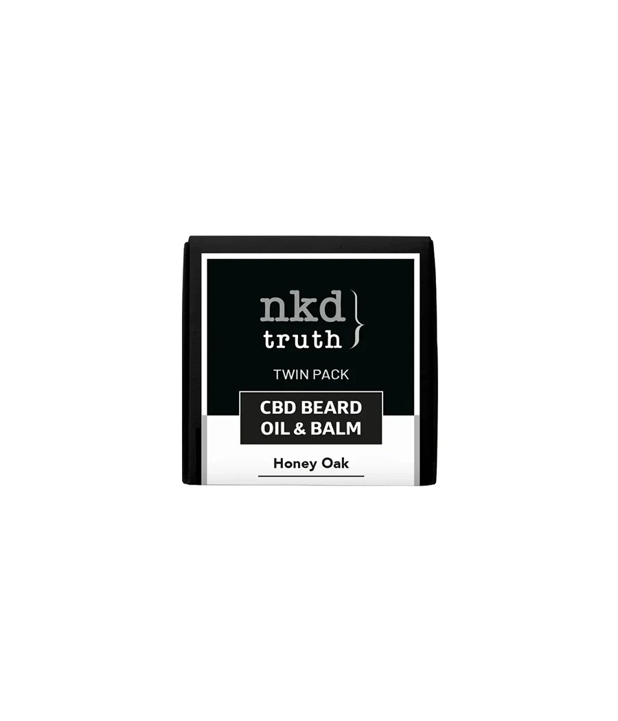 NKD 150mg CBD Twin Pack Honey Oak Beard Oil and balm NKD 150mg CBD Twin Pack Honey Oak Beard Oil and balm