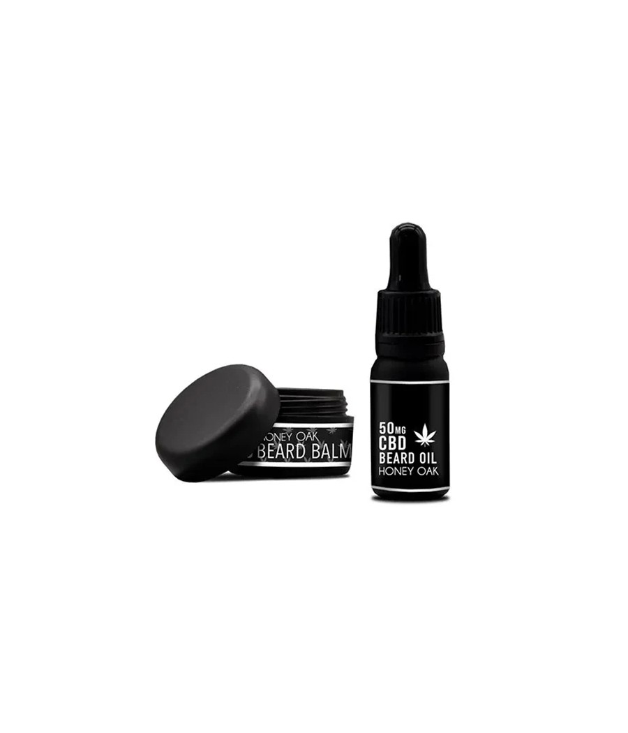 NKD 150mg CBD Twin Pack Honey Oak Beard Oil and balm