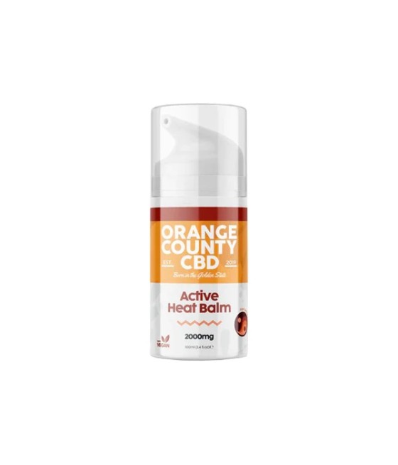 Orange County CBD 2000mg Active Heat Balm 100ml