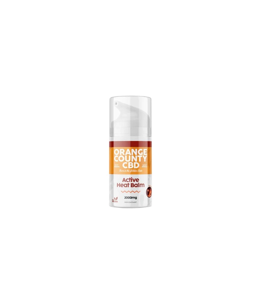 Orange County CBD 2000mg Active Heat Balm 100ml Orange County CBD 2000mg Active Heat Balm 100ml
