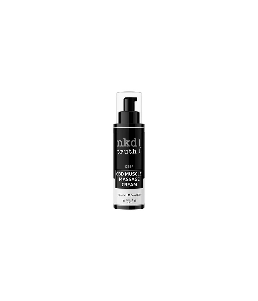 NKD 100mg CBD Deep Muscle Massage Cream - 100ml NKD 100mg CBD Deep Muscle Massage Cream - 100ml