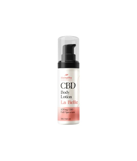 Hempthy 250mg CBD Body Lotion La Belle 50g