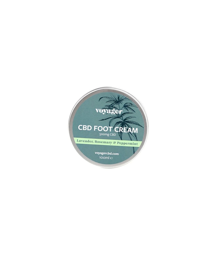 Voyager 500mg CBD Foot Cream - 100ml Voyager 500mg CBD Foot Cream - 100ml