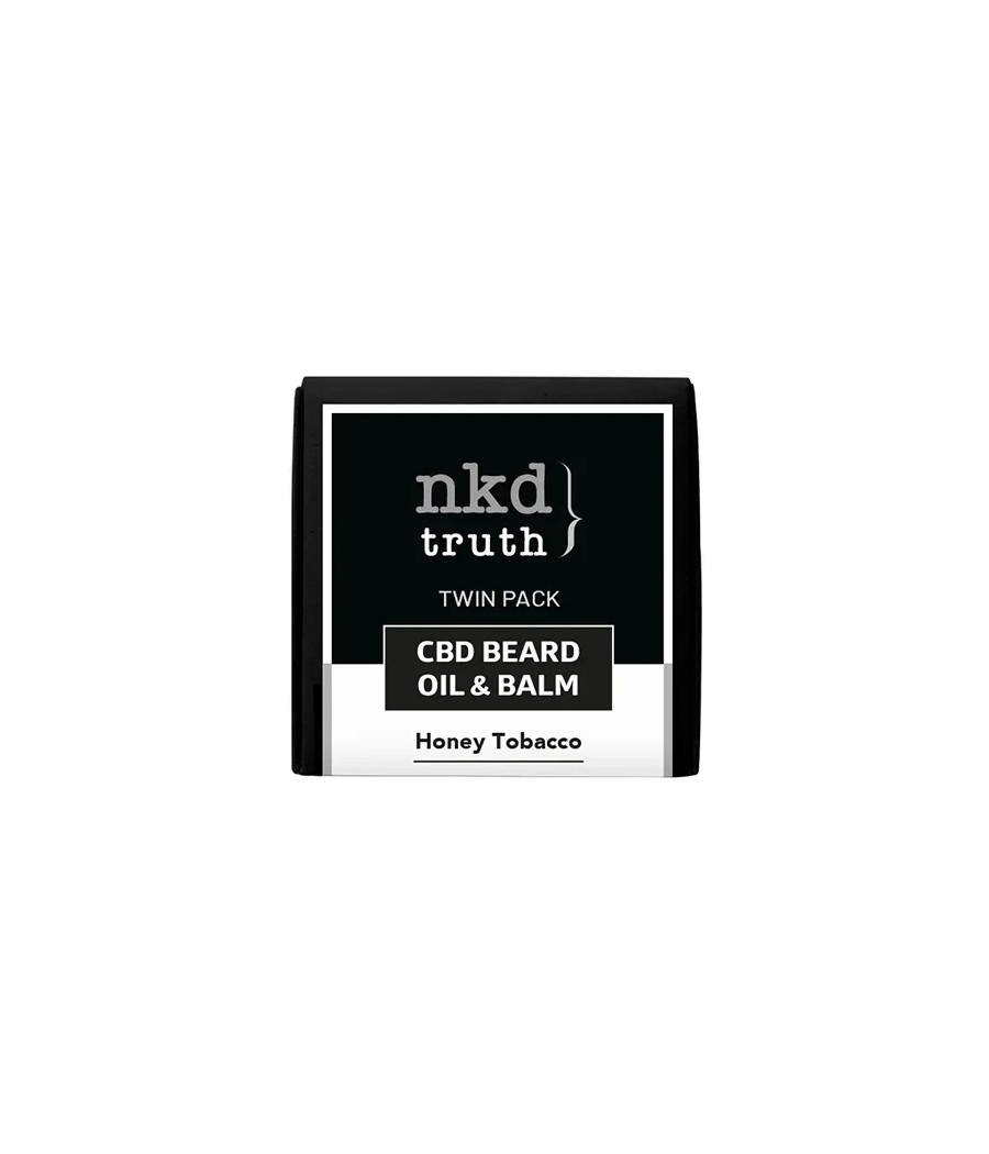 NKD 150mg CBD Twin Pack Honey Tobacco Beard Oil and balm NKD 150mg CBD Twin Pack Honey Tobacco Beard Oil and balm