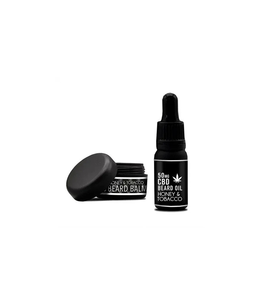 NKD 150mg CBD Twin Pack Honey Tobacco Beard Oil and balm