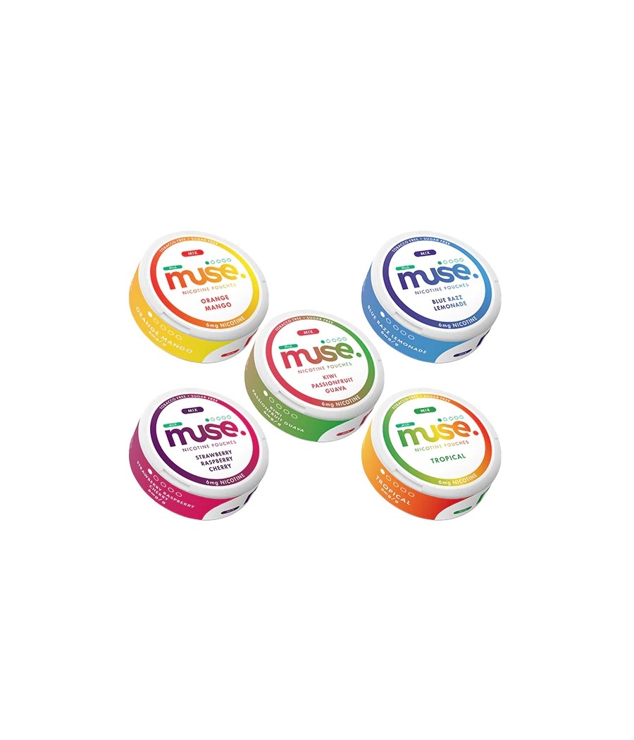 6mg Muse Nicotine Pouches (UK Made) - 20 Pouches 6mg Muse Nicotine Pouches (UK Made) - 20 Pouches