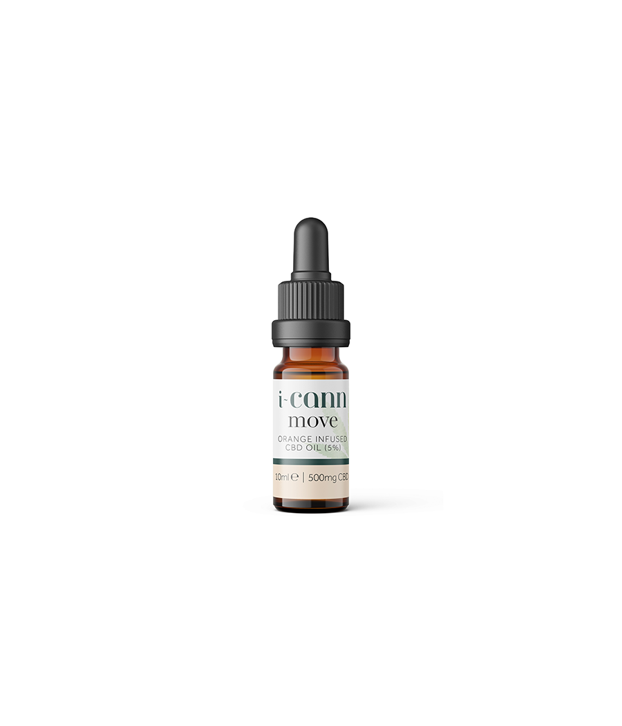 Buy Move 5% Orange Infused CBD Oil - 10ml | i-Cann