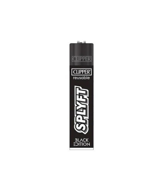 1x Clipper SPLYFT Black Large Classic Refillable Lighter