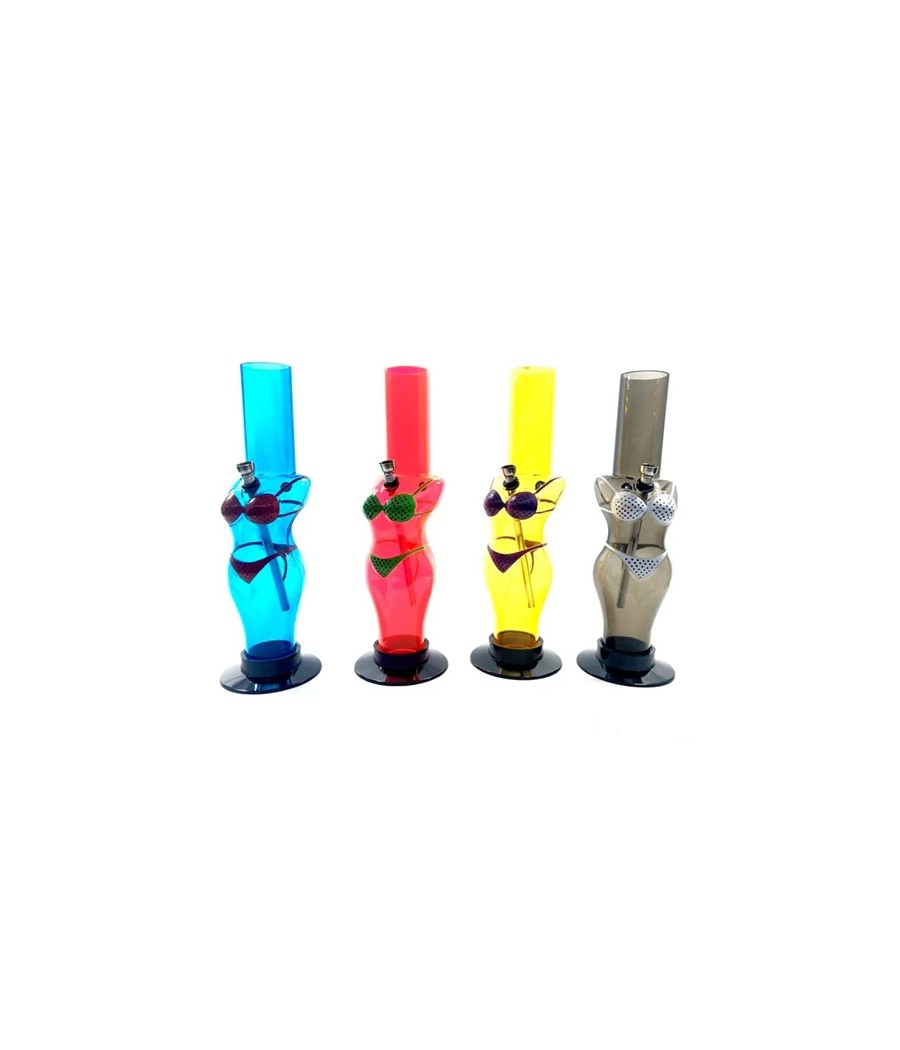 6 x 14" Bikini Design Acrylic Bong - FA16 (GS1980)