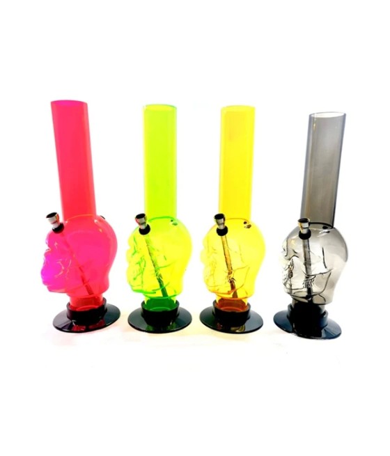 6 x 14" Skull Design Acrylic Bong -  FA15