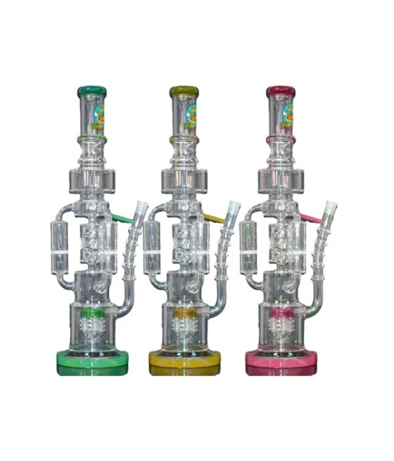 18" The Smoke Island Multi Chamber Glass Bong - GBS996