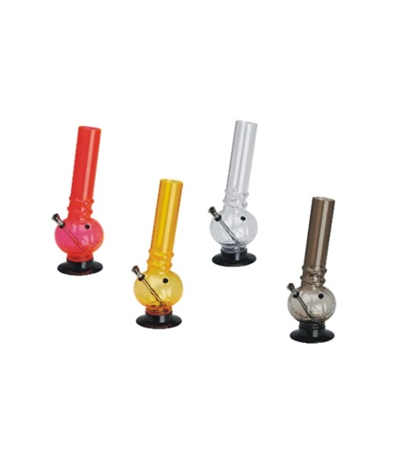 6 x 14" Pumpkin Design Acrylic Bong - FA20 (GS2072)