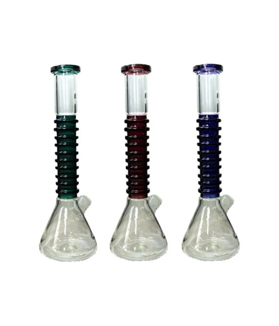 14" Large Percolator Beaker Base Glass Bong - GB002