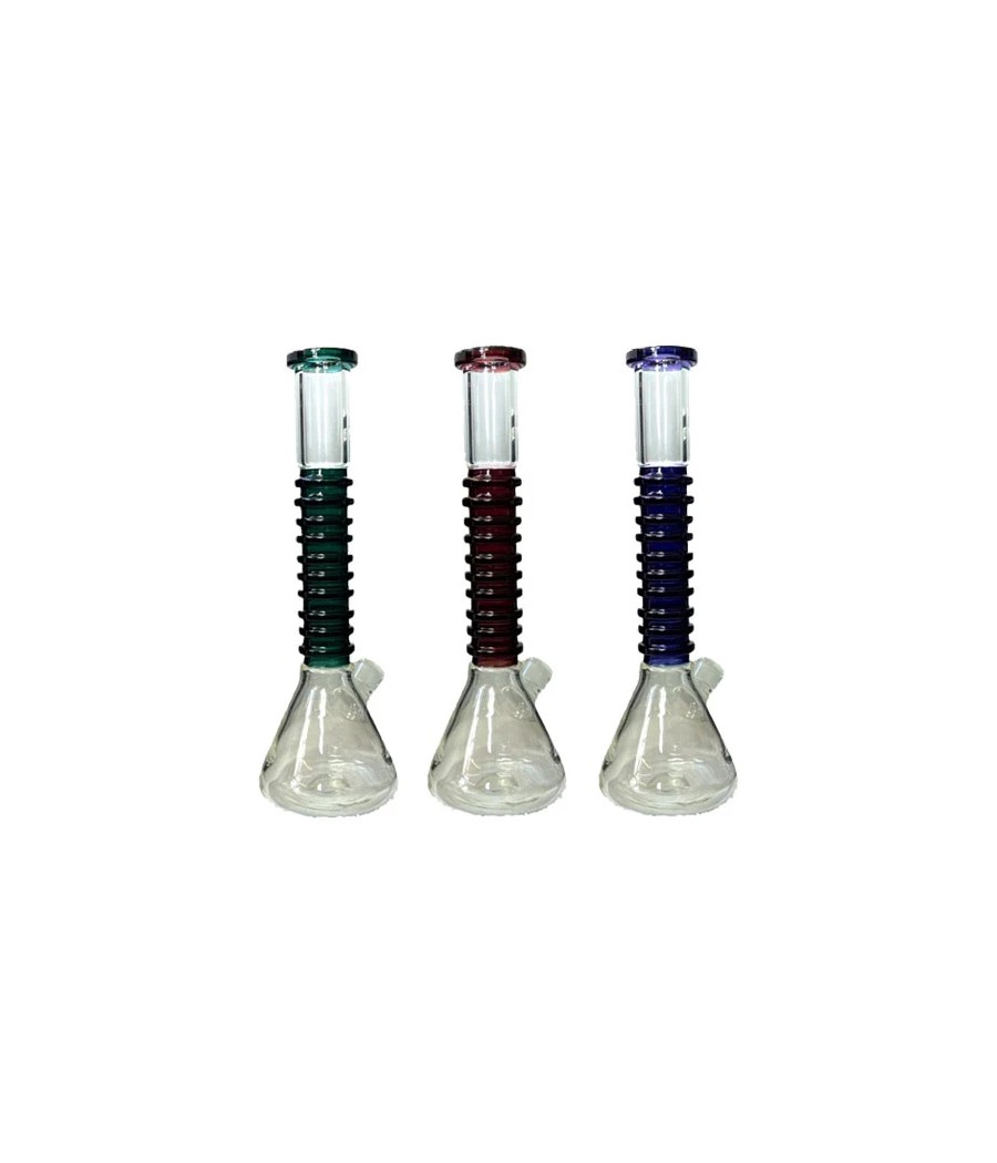 14" Large Percolator Beaker Base Glass Bong - GB002