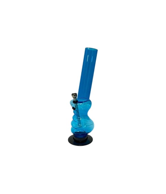 12" Mix Plain Print Acrylic Bong - FP01-4 (GS0685)
