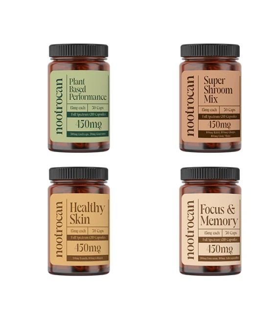 Nootrocan 450mg Full Spectrum CBD Nootropic Capsules - 30 Caps