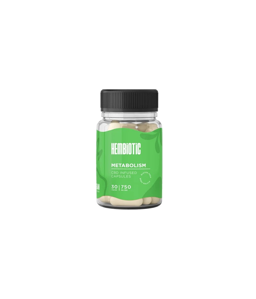 Hembiotic 750mg Functional CBD Capsules - 30 Caps