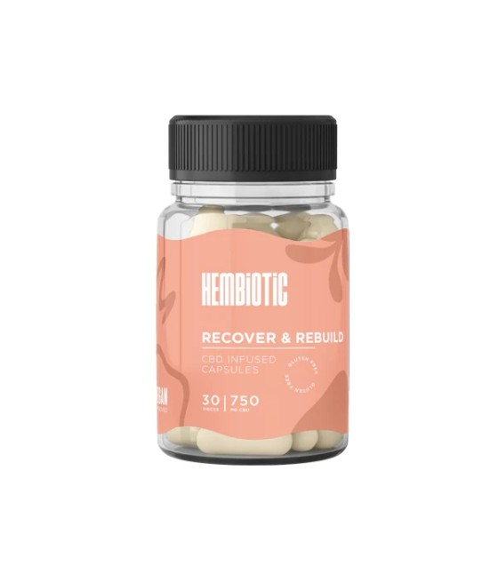 Hembiotic 750mg Functional CBD Capsules - 30 Caps