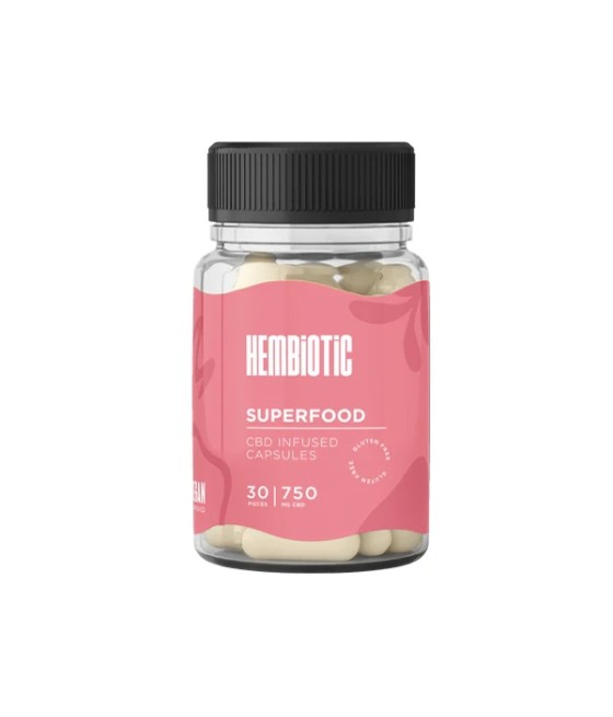 Hembiotic 750mg Functional CBD Capsules - 30 Caps
