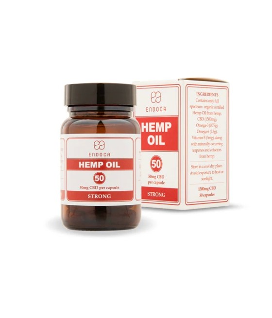 Endoca 1500mg CBD Capsules Hemp Oil - 30 Caps
